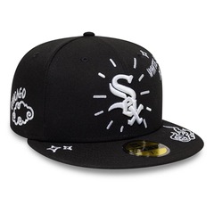Bone New Era 59FIFTY MLB Chicago White Sox Paisley Masculino - Foto 3