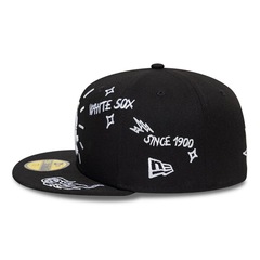 Bone New Era 59FIFTY MLB Chicago White Sox Paisley Masculino - Foto 5