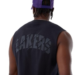 Camiseta Regata New Era Basica NBA Los Angeles Lakers New Era Masculina - Foto 4