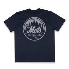 Camiseta New Era Regular New York Mets MLB Masculina - Foto 2