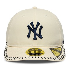 Bone New Era 59FIFTY Retro Crown MLB New York Yankees BASEBALL STICH Masculino - Foto 2