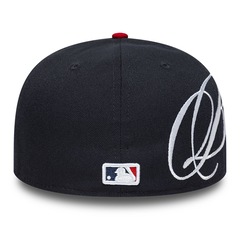 Bone New Era 59FIFTY Low Profile MLB Atlanta Braves Side Script Masculino - Foto 4