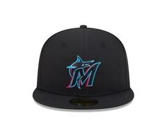 Bone New Era 59FIFTY MLB Miami Marlins Masculino - Foto 2