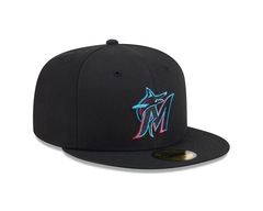 Bone New Era 59FIFTY MLB Miami Marlins Masculino - Foto 3