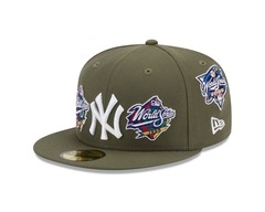 Bone New Era 59FIFTY New York Yankees Olive World Series Masculino - Foto 1