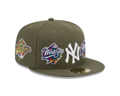 Bone New Era 59FIFTY New York Yankees Olive World Series Masculino - Foto 4