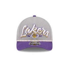 Bone New Era 9FORTY M-CROWN NBA Los Angeles Lakers Masculino - Foto 2