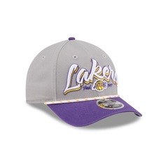 Bone New Era 9FORTY M-CROWN NBA Los Angeles Lakers Masculino - Foto 3