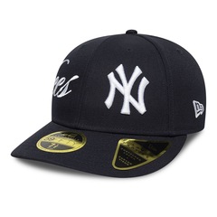 Bone New Era 59FIFTY Low Profile MLB New York Yankees Side Script Masculino - Foto 1