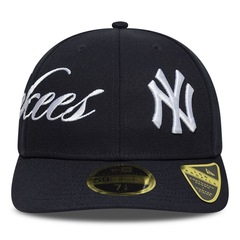 Bone New Era 59FIFTY Low Profile MLB New York Yankees Side Script Masculino - Foto 2