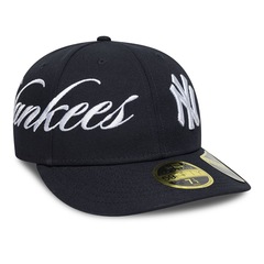 Bone New Era 59FIFTY Low Profile MLB New York Yankees Side Script Masculino - Foto 3