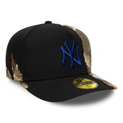 Bone New Era 59FIFTY MLB New York Yankees Split Real Masculino - Foto 3