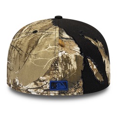 Bone New Era 59FIFTY MLB New York Yankees Split Real Masculino - Foto 4