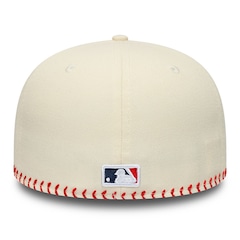 Bone New Era 59FIFTY Retro Crown MLB Atlanta Braves BASEBALL STICH Masculino - Foto 4