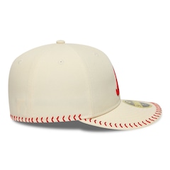 Bone New Era 59FIFTY Retro Crown MLB Atlanta Braves BASEBALL STICH Masculino - Foto 6