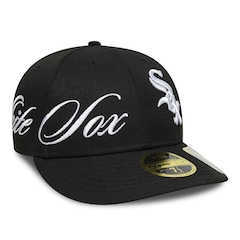 Bone New Era 59FIFTY Low Profile MLB Chicago White Sox Side Script Masculino - Foto 3