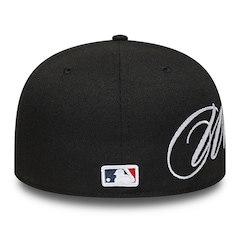 Bone New Era 59FIFTY Low Profile MLB Chicago White Sox Side Script Masculino - Foto 4