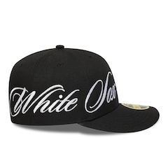 Bone New Era 59FIFTY Low Profile MLB Chicago White Sox Side Script Masculino - Foto 5