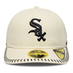Bone New Era 59FIFTY Retro Crown MLB Chicago White Sox BASEBALL STICH Masculino - Foto 2