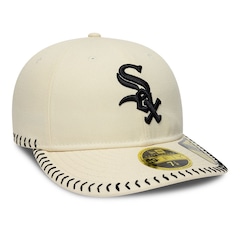 Bone New Era 59FIFTY Retro Crown MLB Chicago White Sox BASEBALL STICH Masculino - Foto 3