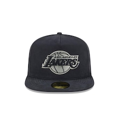 Bone New Era 59FIFTY A-Frame Los Angeles Lakers NBA Masculino - Foto 2