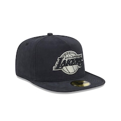 Bone New Era 59FIFTY A-Frame Los Angeles Lakers NBA Masculino - Foto 3