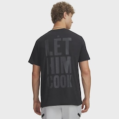 Camiseta de Basquete Under Armour Curry Let Him Masculina - Foto 2
