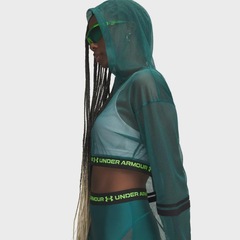 Jaqueta Treino Under Armour HeatGear Mesh Feminina - Foto 3