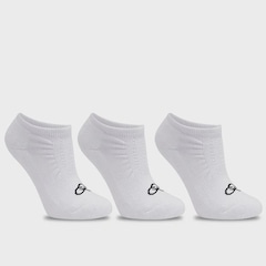 Kit 3 Pares de Meia Invisível sem Fleece Olympikus Cano Curto Unissex - Foto 1
