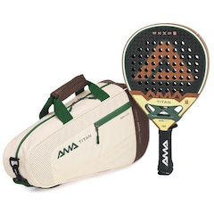 Raquete de Padel Ama Sport Euro Pro Titan - Adulto - Foto 6