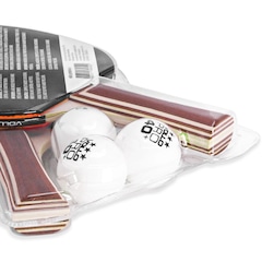 Kit Tênis de Mesa Vollo Impulse com 2 Raquetes e 3 Bolas Vollo - Foto 4