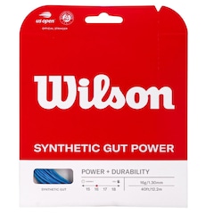 Corda Wilson Synthetic Gut Power 16 1.30mm Set Individual - Unissex - Foto 1