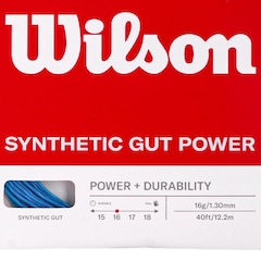Corda Wilson Synthetic Gut Power 16 1.30mm Set Individual - Unissex - Foto 2