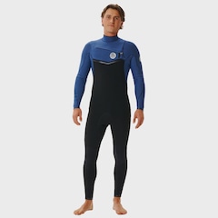 Long John Rip Curl E-bomb Chest Zip Navy Masculino - 3/2mm - Foto 2
