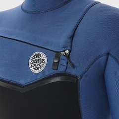 Long John Rip Curl E-bomb Chest Zip Navy Masculino - 3/2mm - Foto 3