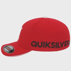 Boné Masculino Quiksilver Emb Hard Hitter Red Importado - Aba Curva - Foto 4
