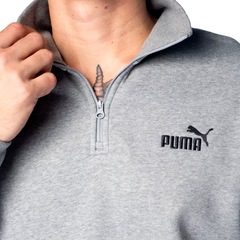 Jaqueta Moletom Masculina Puma Ess Half-Zip - Foto 3