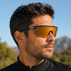 Óculos Oakley Masculino Resistor Sweep Polished Abyss/ Lente Prizm 24K - Foto 6