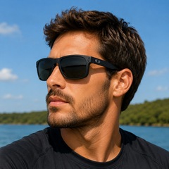 Óculos Masculino Oakley Holbrook Matte Black 10% Grey /Lente Dark Grey - Foto 6