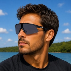 Óculos Masculino Oakley Resistor Sweep Polished Black/ Lente Prizm Grey - Foto 6