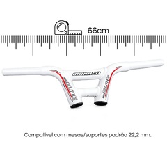 Guidão D.Hill Elite 22,2 mm x 660 mm - Foto 5