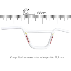 Guidão Master Alto 22,2 mm x 680 mm - Foto 5