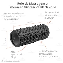 Kit Acessório Massagem Bolas + Massageador + Bastão + Rolo - Foto 8