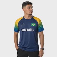 Camisa do Brasil Amazônica Braziline - Masculina - Foto 1