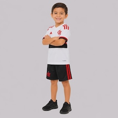 Kit Uniforme do Flamengo infantil adidas II 2026 - Foto 2