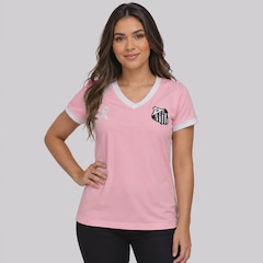 Camisa do Santos Outubro Rosa Braziline - Feminina - Foto 1
