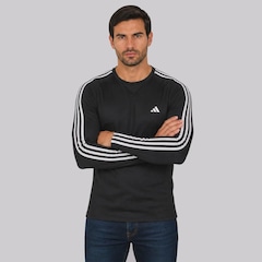 Camiseta Manga Longa adidas 3S - Masculina - Foto 3