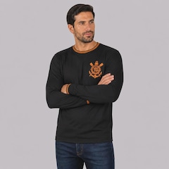 Camiseta Manga Longa do Corinthians Dry Coimbra - Masculina - Foto 3