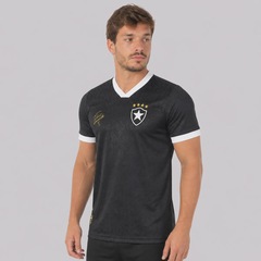 Camisa do Botafogo Retrô Jacquard 1995 - Masculina - Foto 2