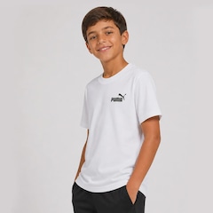 Camiseta Puma ESS Small No.1 Logo Relaxed - Infantil - Foto 2